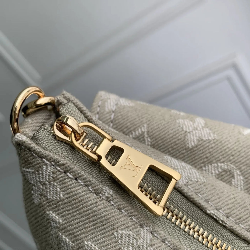 Louis Vuitton Pochette Accessoire Cargo Bag M27602 Gray Denim