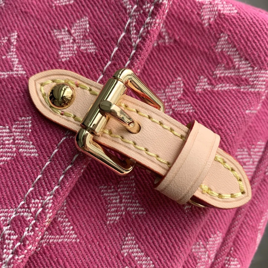 Louis Vuitton Pochette Accessoire Cargo Bag M27602 Plum Denim