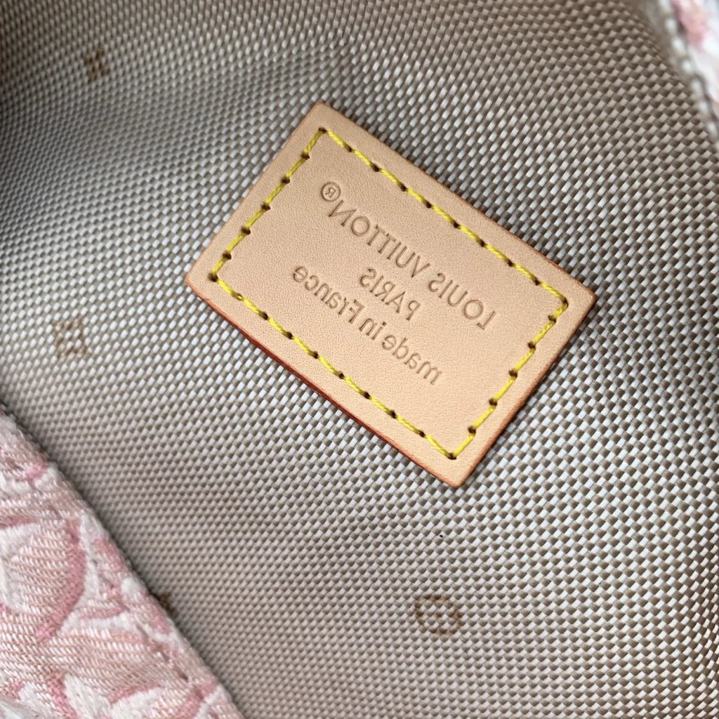 Louis Vuitton Pochette Mia Bag M2A382 Monogram Emblème Rose Ruban