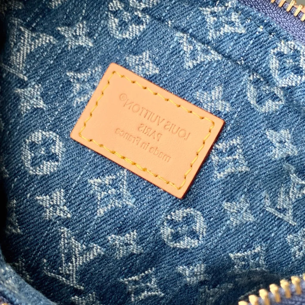 Louis Vuitton Pochette Valley Bag M13571 Monogram Denim Blue
