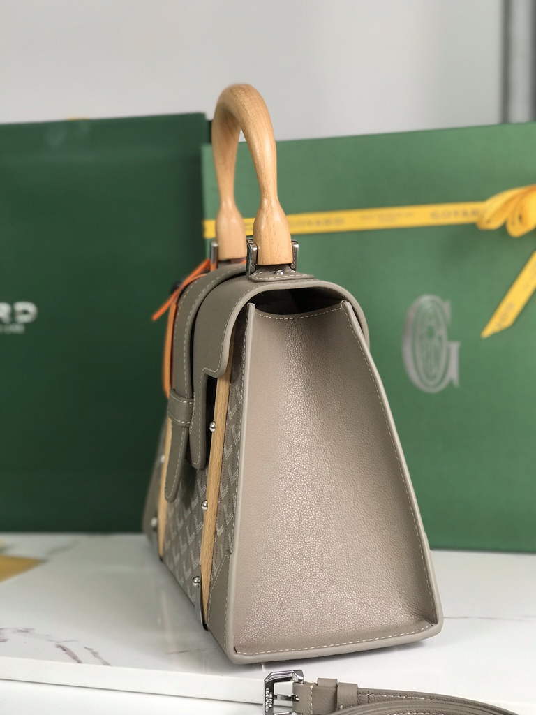 Goyard Saïgon PM Tote Bag GY020280 Gray Leather