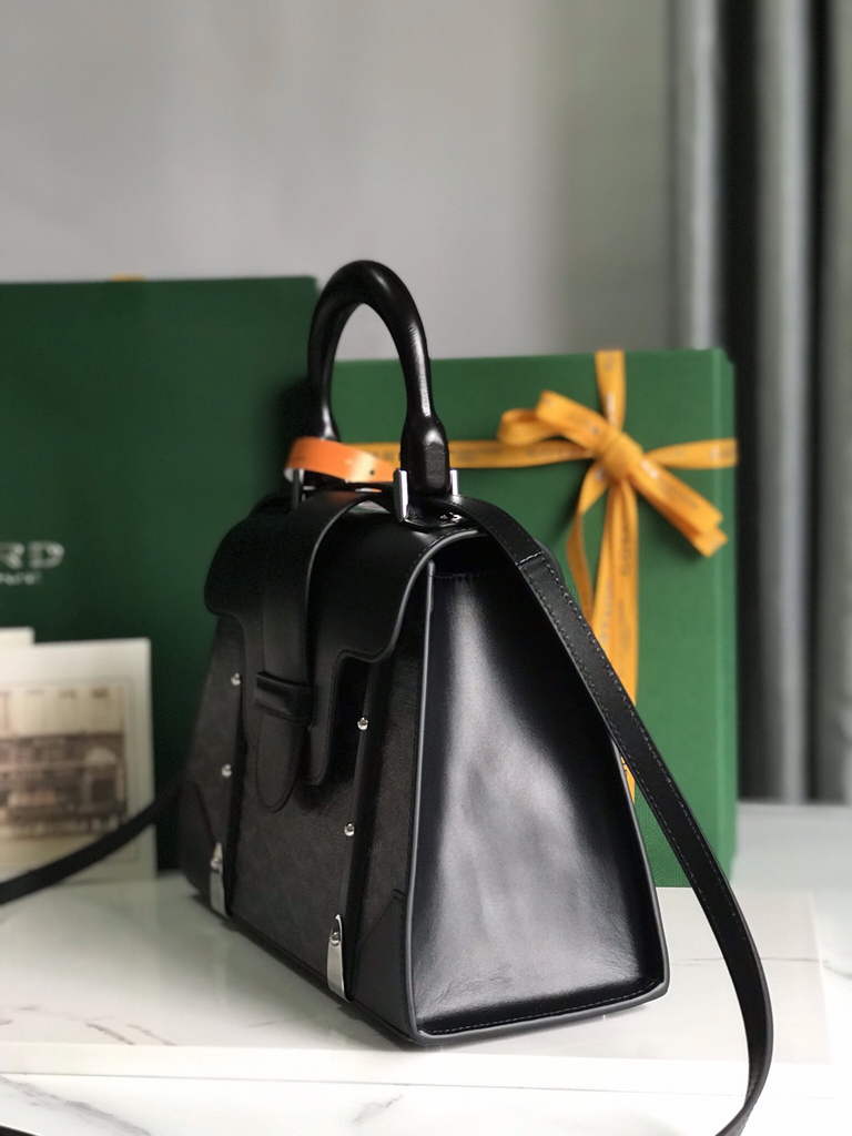 Goyard Saïgon PM Tote Bag GY020280 Black Leather