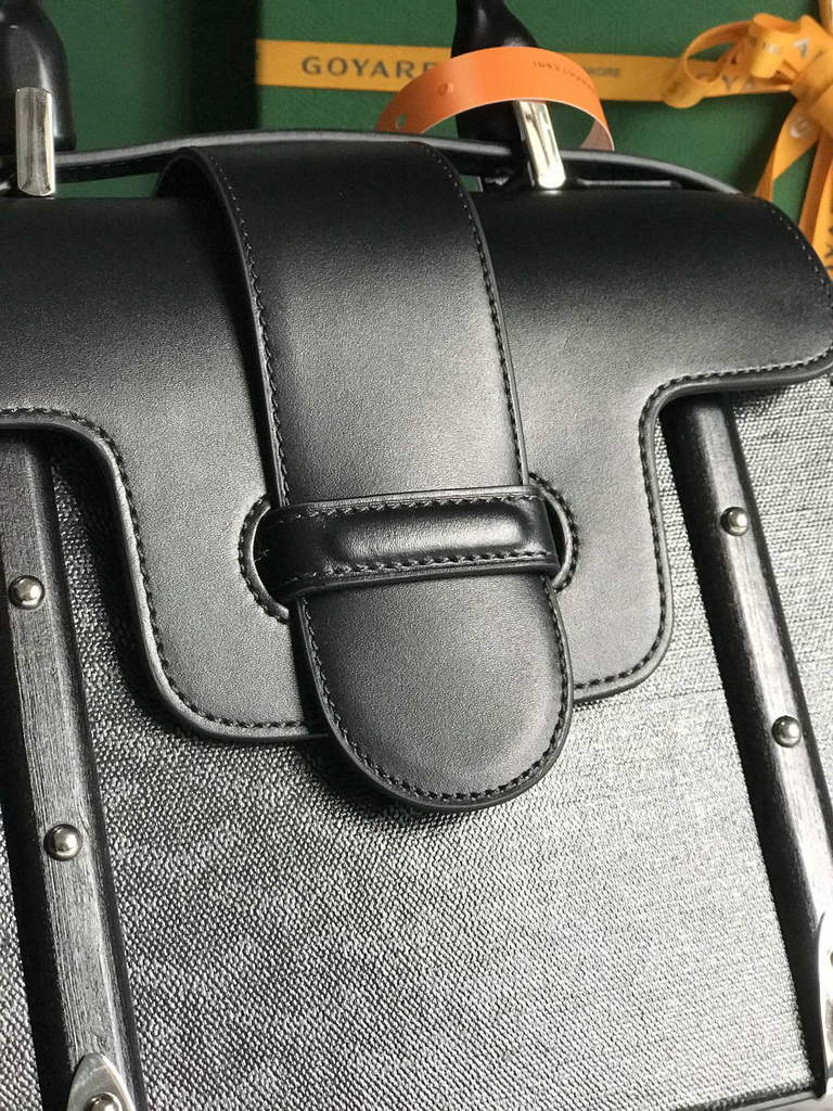 Goyard Saïgon PM Tote Bag GY020280 Black Leather