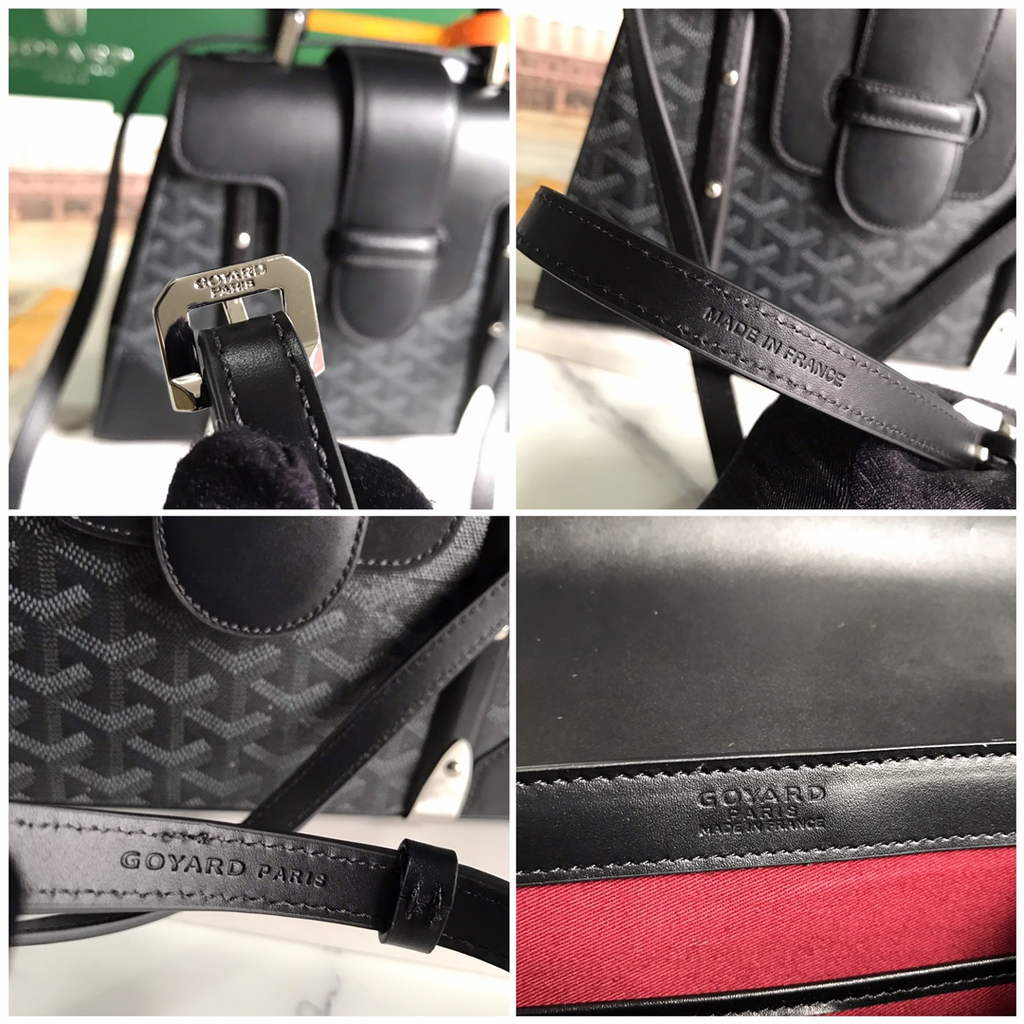 Goyard Saïgon PM Tote Bag GY020280 Black Leather