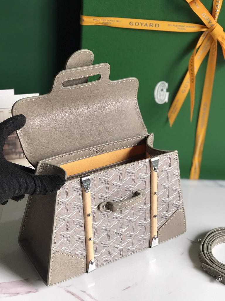 Goyard Saïgon Souple Mini Bag GY020192 Gray Leather