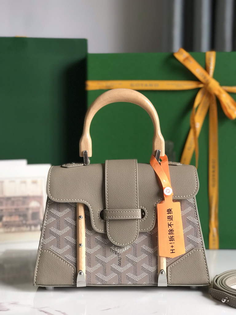 Goyard Saïgon Souple Mini Bag GY020192 Gray Leather