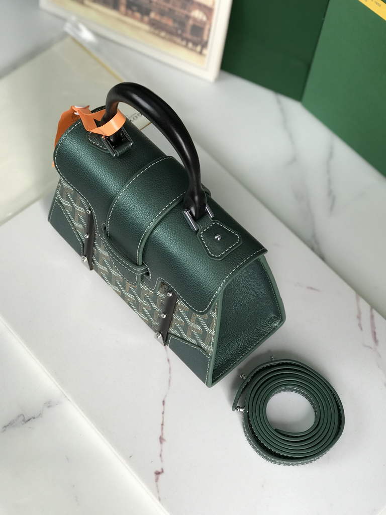 Goyard Saïgon Souple Mini Bag GY020192 Green Leather
