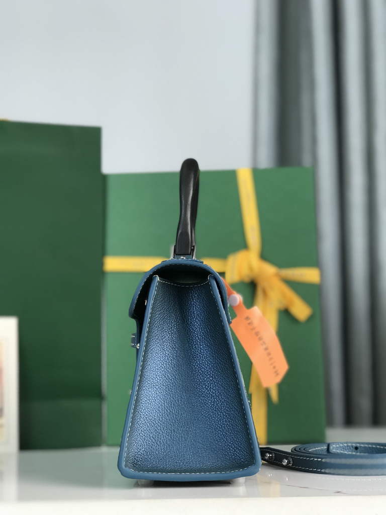 Goyard Saïgon Souple Mini Bag GY020192 Light Blue Leather