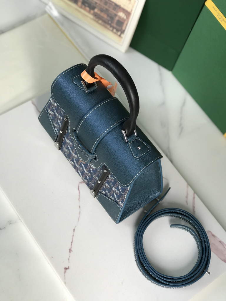 Goyard Saïgon Souple Mini Bag GY020192 Light Blue Leather