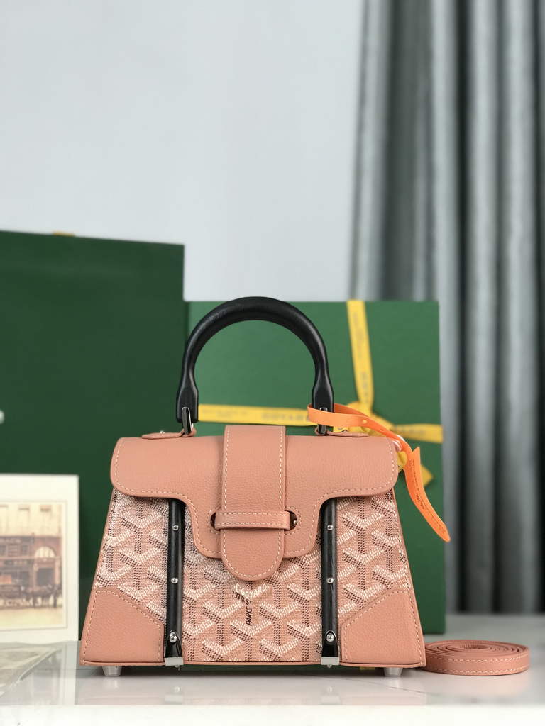 Goyard Saïgon Souple Mini Bag GY020192 Pink Leather