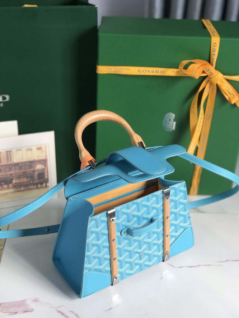 Goyard Saïgon Souple Mini Bag GY020192 Blue Leather