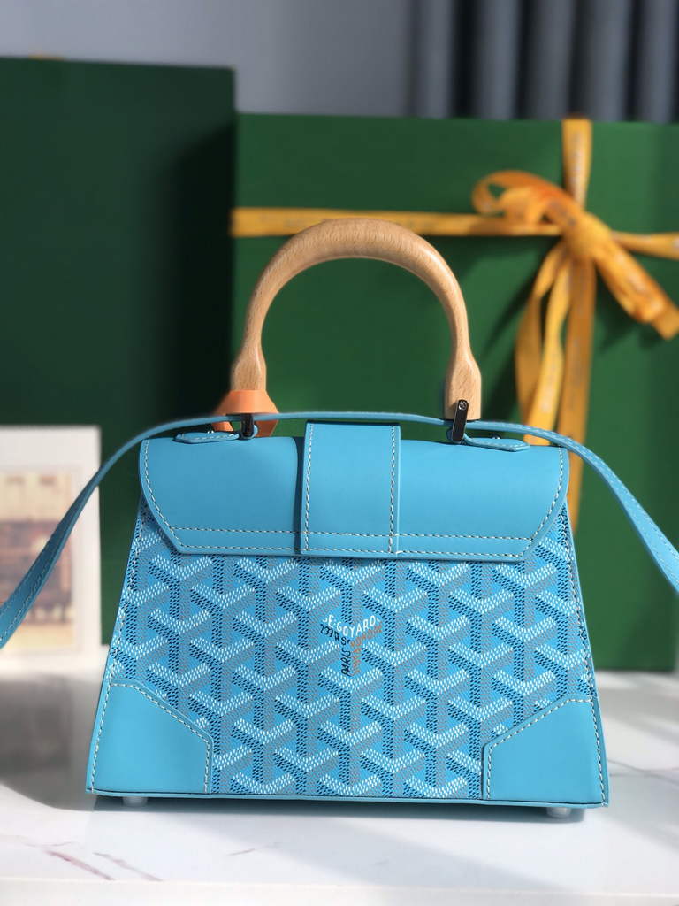 Goyard Saïgon Souple Mini Bag GY020192 Blue Leather