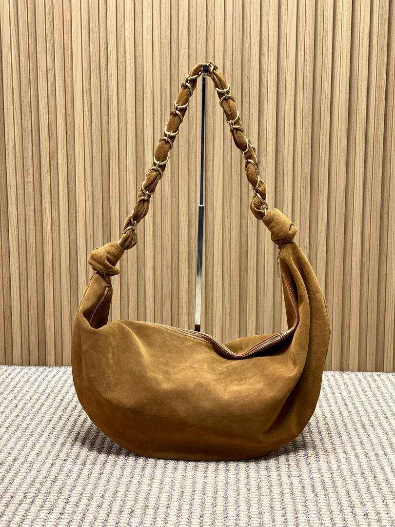 Saint Laurent 862210 YSL AMALIA hobo in Suede Brown
