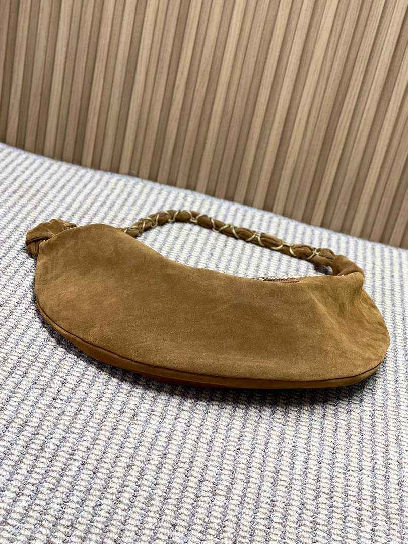 Saint Laurent 862210 YSL AMALIA hobo in Suede Brown