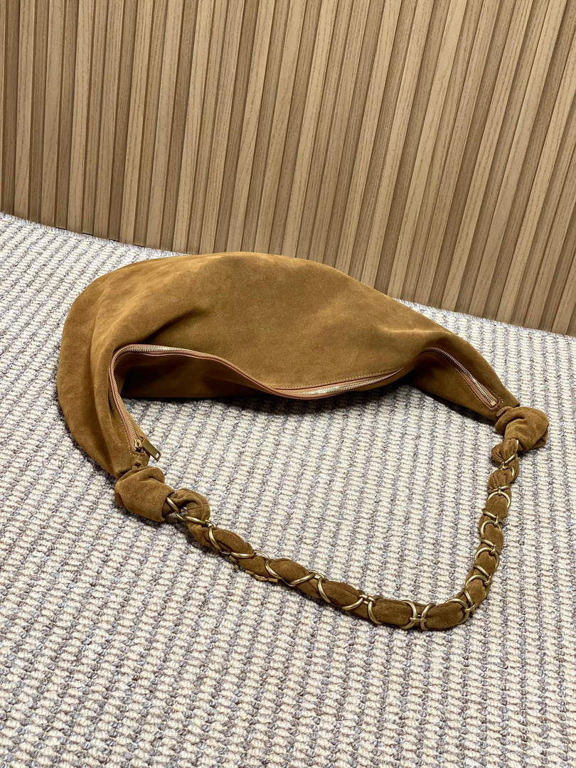 Saint Laurent 862210 YSL AMALIA hobo in Suede Brown