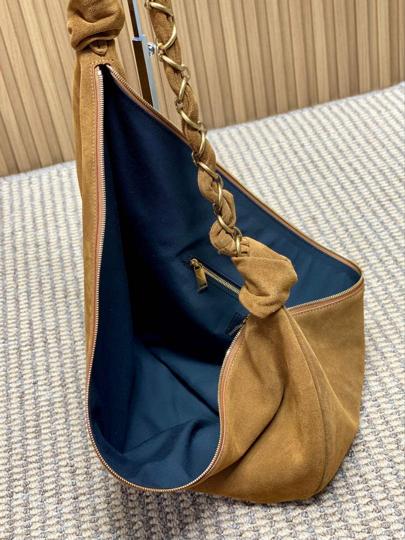 Saint Laurent 862210 YSL AMALIA hobo in Suede Brown