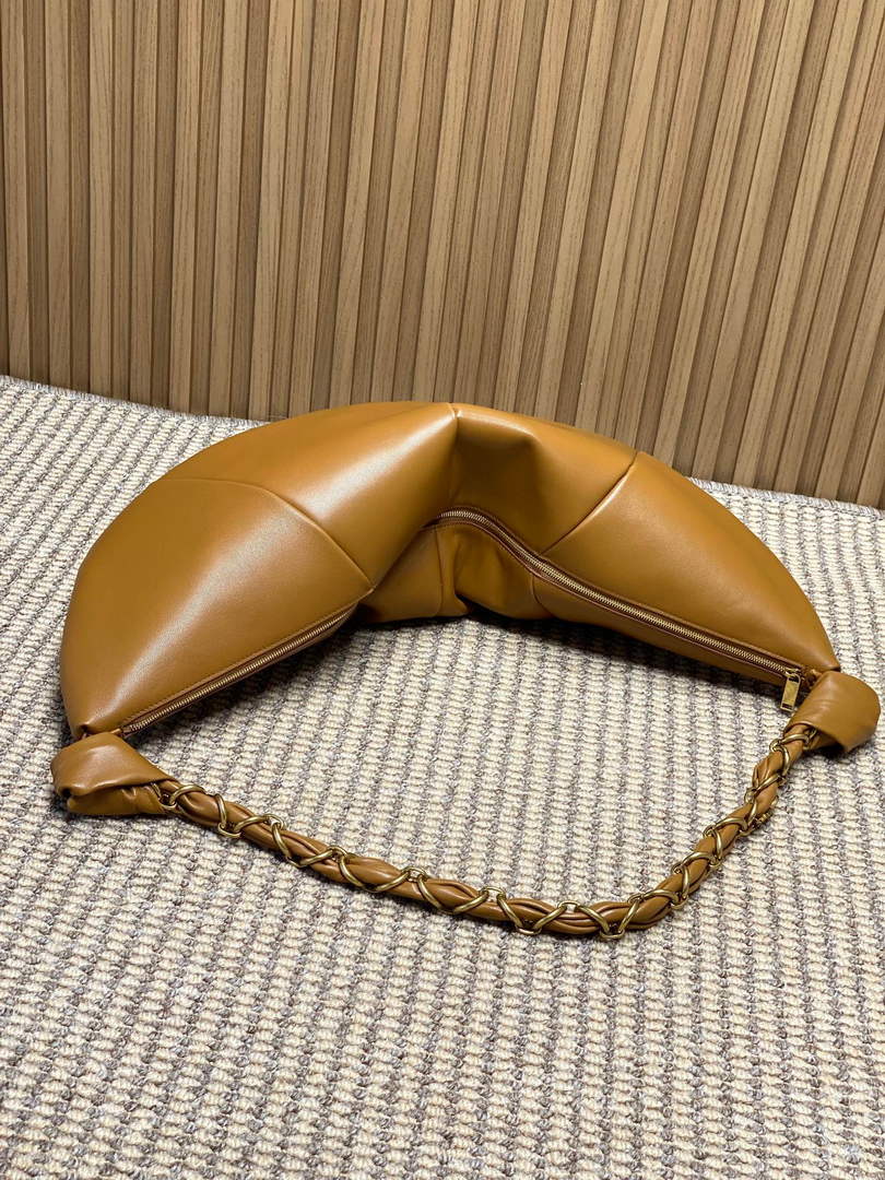 Saint Laurent 862210 YSL AMALIA hobo in lambskin Brown
