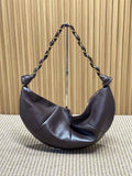 Saint Laurent 862210 YSL AMALIA hobo in lambskin Coffee