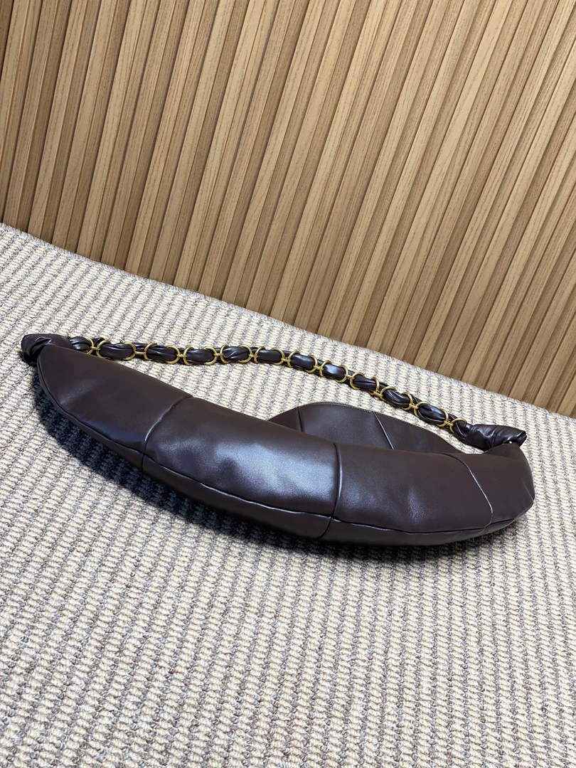 Saint Laurent 862210 YSL AMALIA hobo in lambskin Coffee