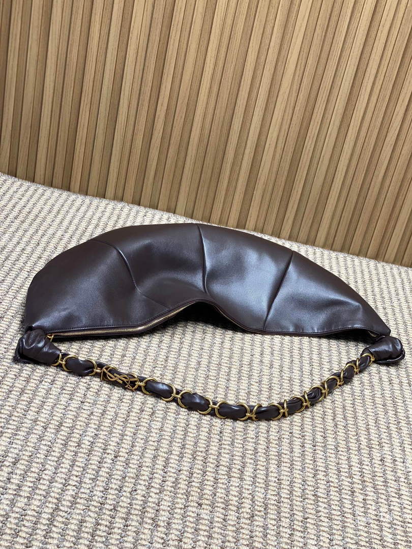 Saint Laurent 862210 YSL AMALIA hobo in lambskin Coffee
