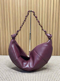 Saint Laurent 862210 YSL AMALIA hobo in lambskin Wine Red