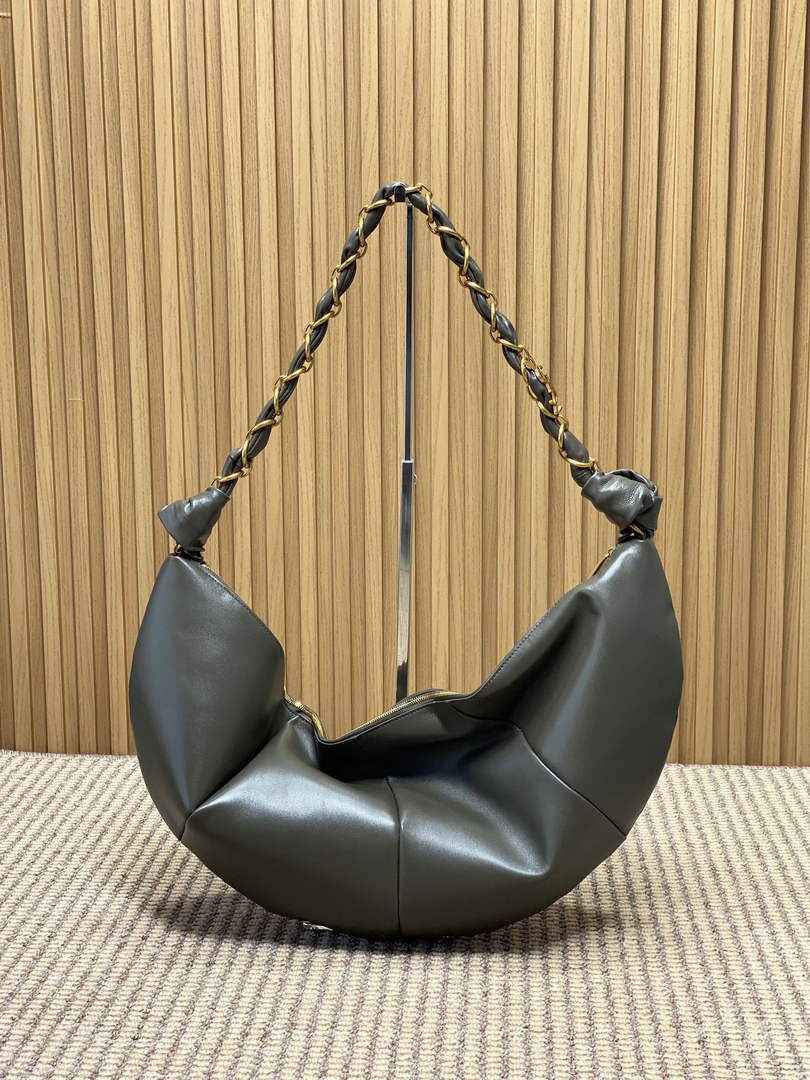 Saint Laurent 862210 YSL AMALIA hobo in lambskin Green