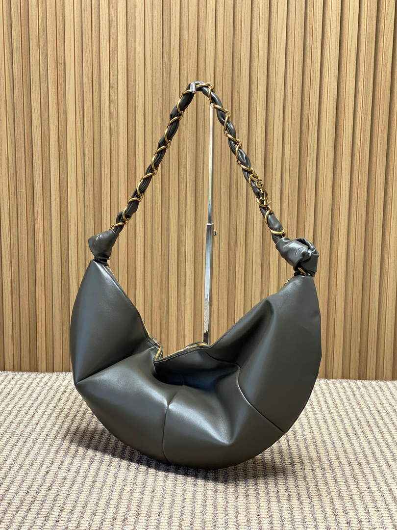 Saint Laurent 862210 YSL AMALIA hobo in lambskin Green
