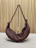 Saint Laurent 862210 YSL AMALIA hobo in Suede Coffee