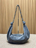 Saint Laurent 862210 YSL AMALIA hobo in Suede Gray