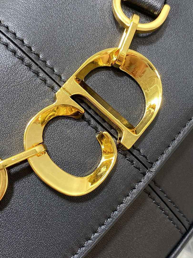 Dior Small CD Besace Bag M9380 Black Calfskin - Default Title - View 4