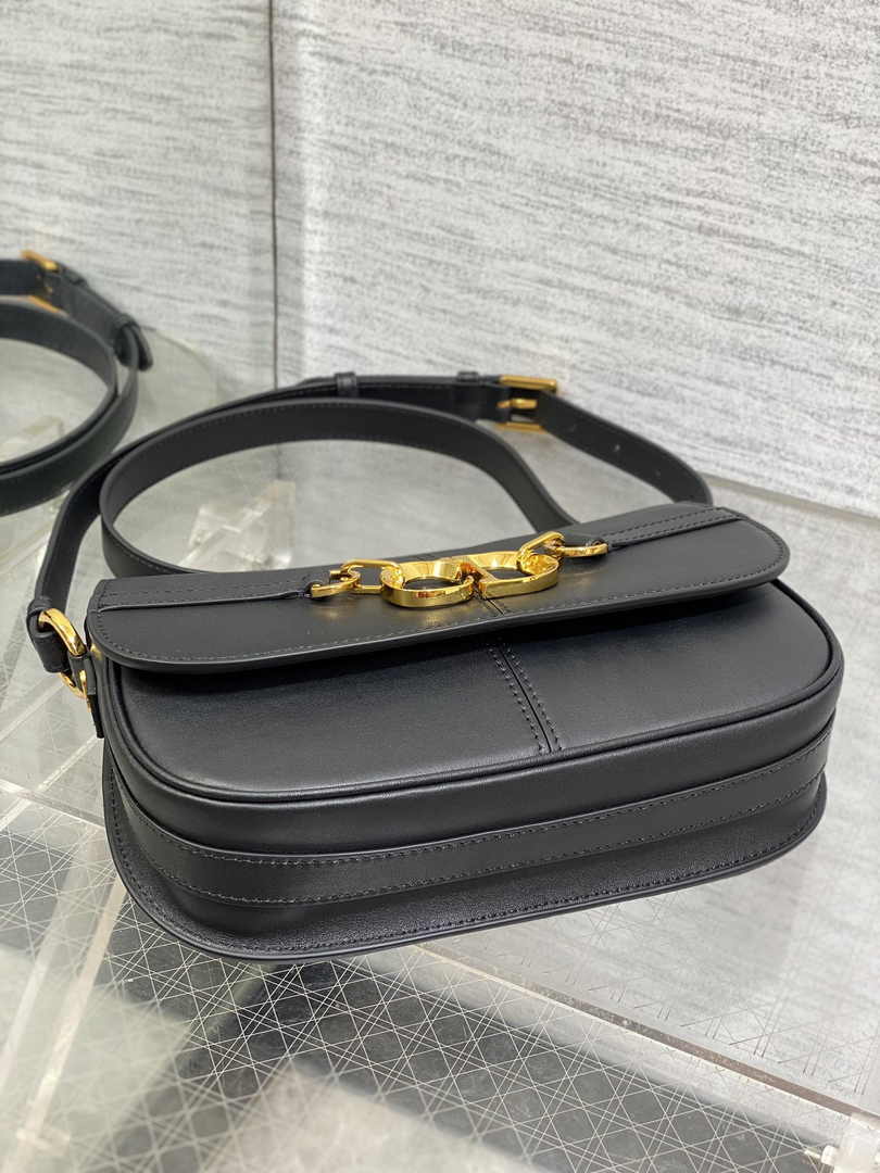 Dior Small CD Besace Bag M9380 Black Calfskin - Default Title - View 8