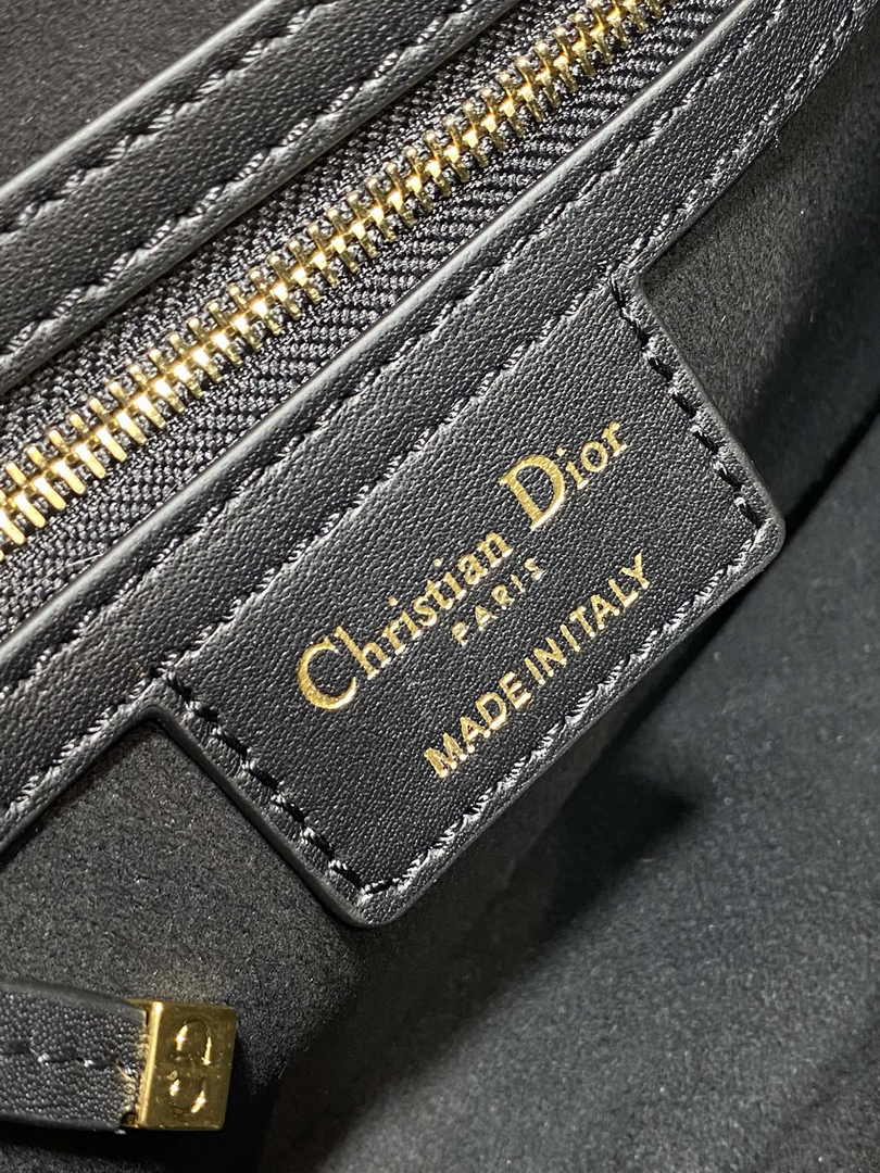 Dior Small CD Besace Bag M9380 Black Calfskin - Default Title - View 10