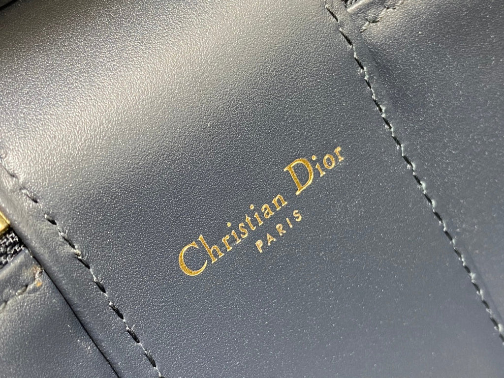 Small CD Signature Vanity Case S2203 Blue Dior Oblique Jacquard - Default Title - View 9