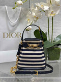 Small C'est Dior Bag M2272 Blue Jacquard - Default Title - View 1