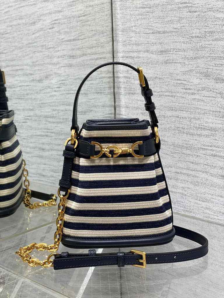 Small C'est Dior Bag M2272 Blue Jacquard - Default Title - View 2