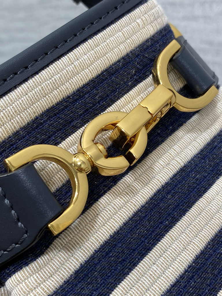 Small C'est Dior Bag M2272 Blue Jacquard - Default Title - View 5