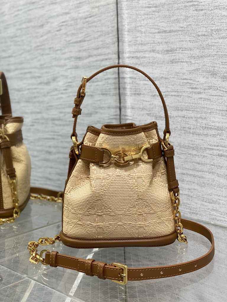 Small C'est Dior Bag M2272 Brown Oblique Jacquard - Default Title - View 2