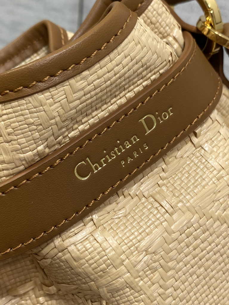 Small C'est Dior Bag M2272 Brown Oblique Jacquard - Default Title - View 7