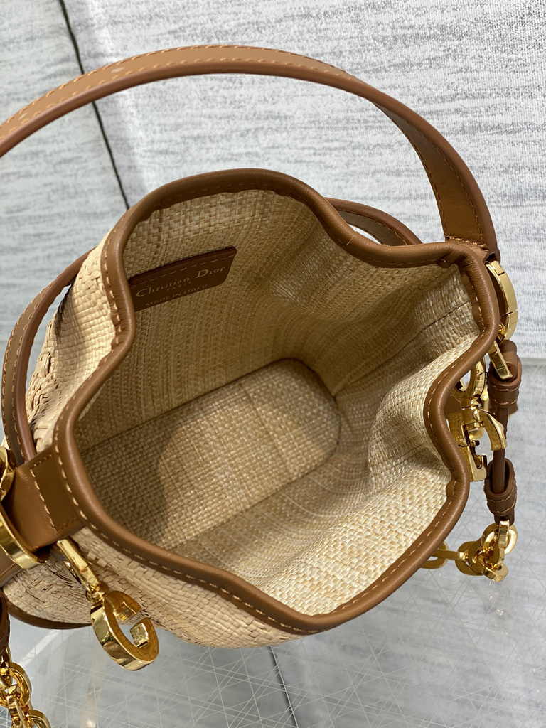 Small C'est Dior Bag M2272 Brown Oblique Jacquard - Default Title - View 6