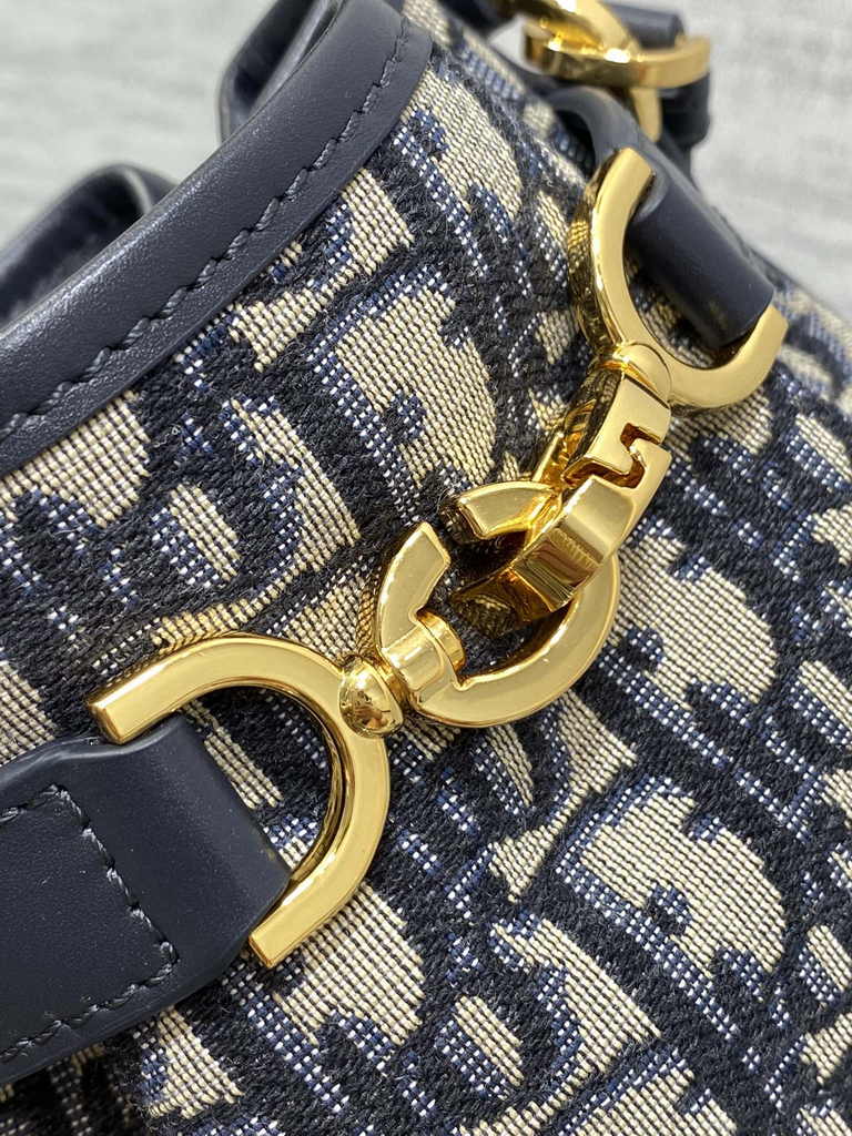 Small C'est Dior Bag M2272 Blue Dior Oblique Jacquard - Default Title - View 9