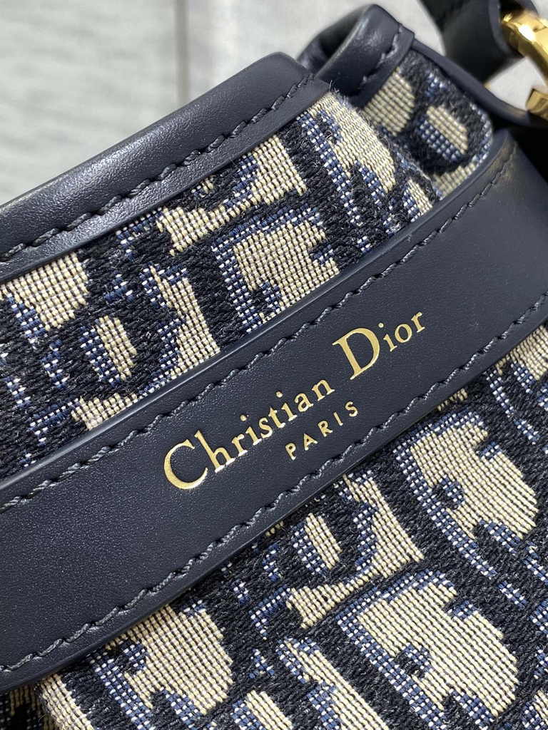 Small C'est Dior Bag M2272 Blue Dior Oblique Jacquard - Default Title - View 7