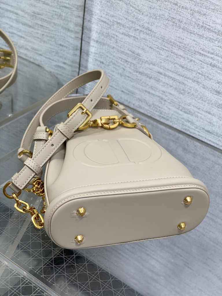 Small C'est Dior Bag M2272 Apricot CD-Embossed Calfskin - Default Title - View 5
