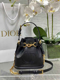 Small C'est Dior Bag M2272 Black CD-Embossed Calfskin - Default Title - View 1