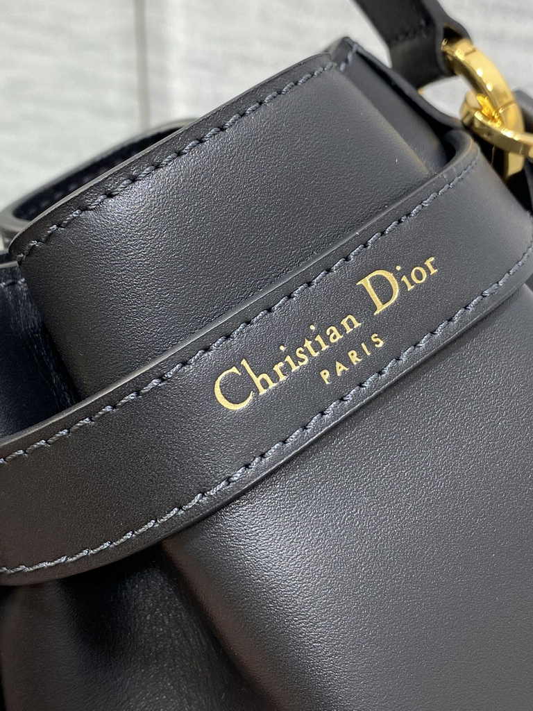 Small C'est Dior Bag M2272 Black CD-Embossed Calfskin - Default Title - View 8