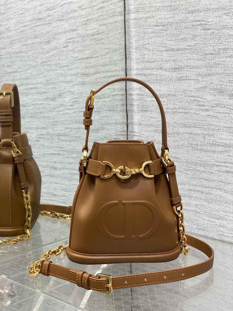 Small C'est Dior Bag M2272 Golden Saddle CD-Embossed Calfskin - Default Title - View 2