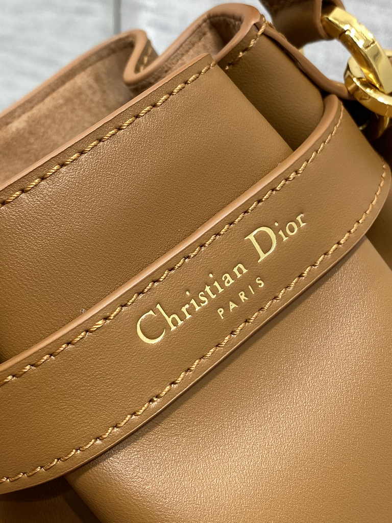 Small C'est Dior Bag M2272 Golden Saddle CD-Embossed Calfskin - Default Title - View 8