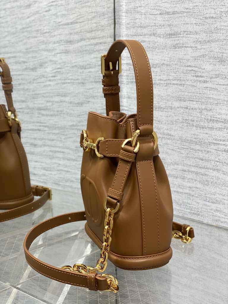 Small C'est Dior Bag M2272 Golden Saddle CD-Embossed Calfskin - Default Title - View 4