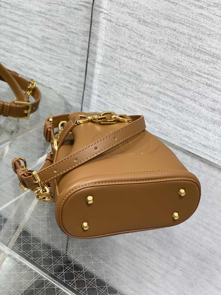 Small C'est Dior Bag M2272 Golden Saddle CD-Embossed Calfskin - Default Title - View 5