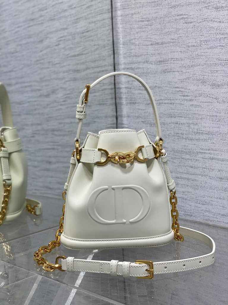 Small C'est Dior Bag M2272 Beige CD-Embossed Calfskin - Default Title - View 2