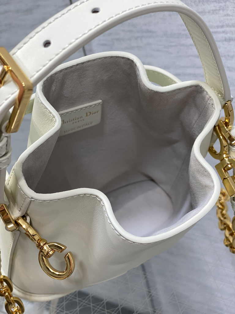 Small C'est Dior Bag M2272 Beige CD-Embossed Calfskin - Default Title - View 6